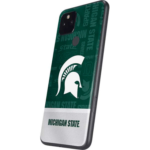 Michigan State University Jersey Split Google Pixel 5a Skin